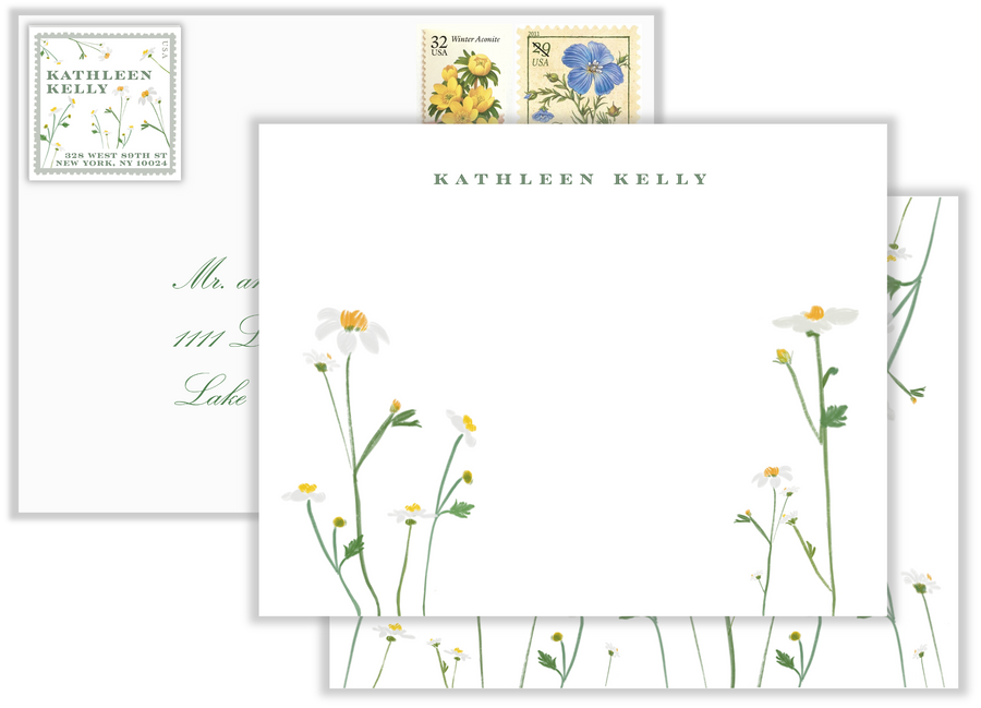 Daisy Set | Stationery & Return Address Labels