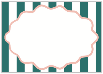 Cabana Stripe Flat Notecard (Edith Hour x Laura Vogel Design)