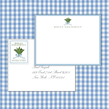 Lily of the Valley Stationery Set with Stamps by Laura Vogel Design