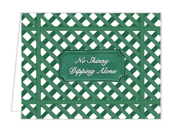 Laura Vogel Design - No Skinny Dipping Alone Folded Card