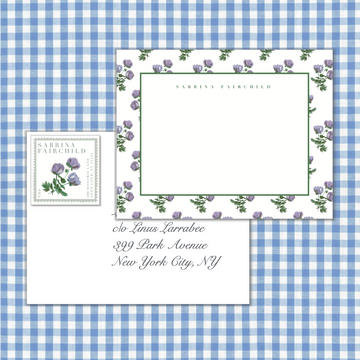 Peony Stationery and Stamp Set by Laura Vogel Design